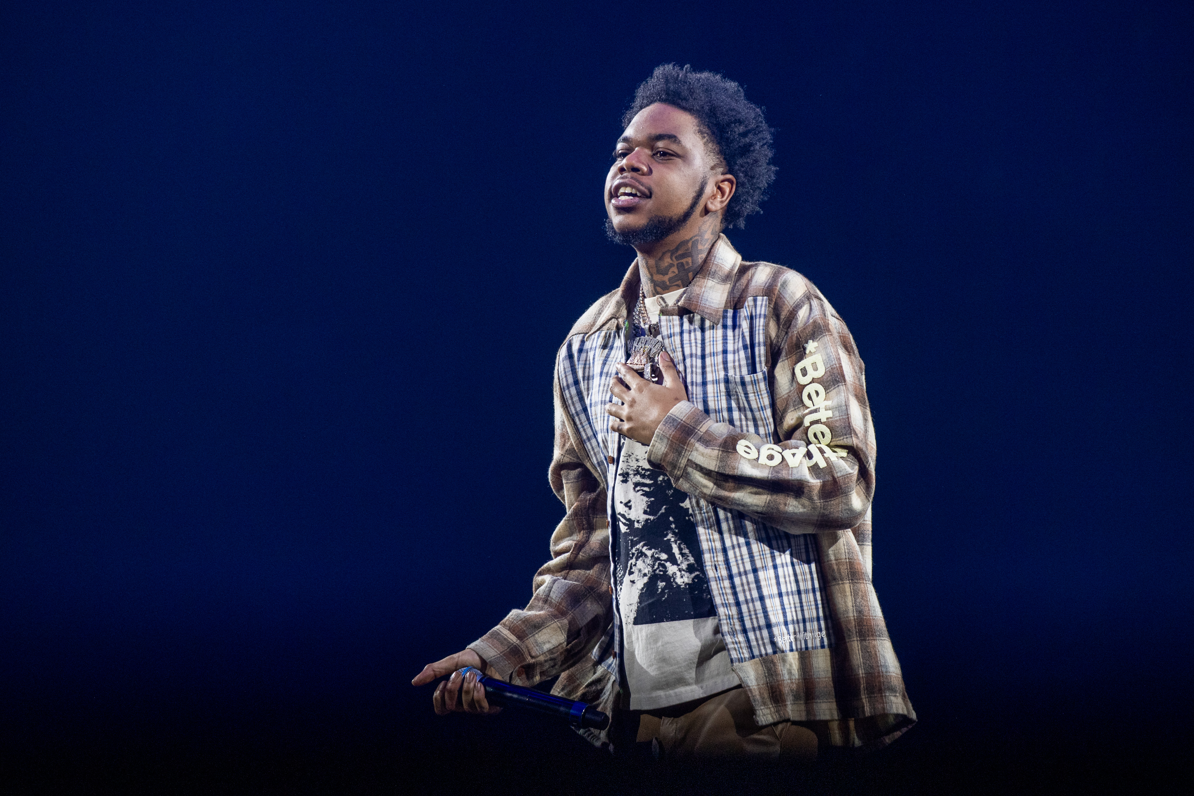 Lil Poppa performs onstage at Little Caesars Arena on November 13, 2024, in Detroit, Michigan | Source: Getty Images