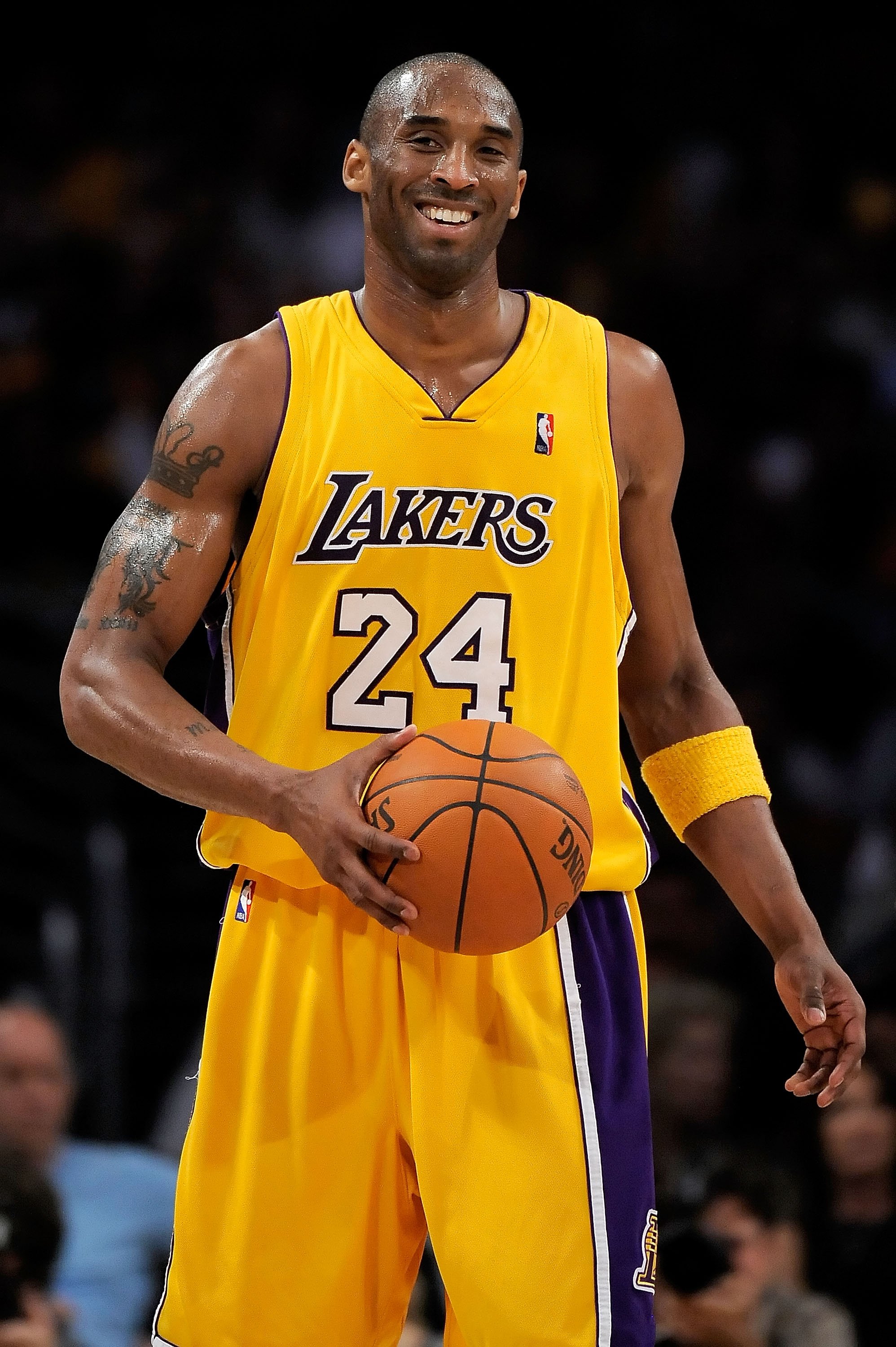 Kobe Bryant reacts during the 2009 NBA Playoffs at Staples Center on April 21, 2009 in Los Angeles, California. | Source: Getty Images 