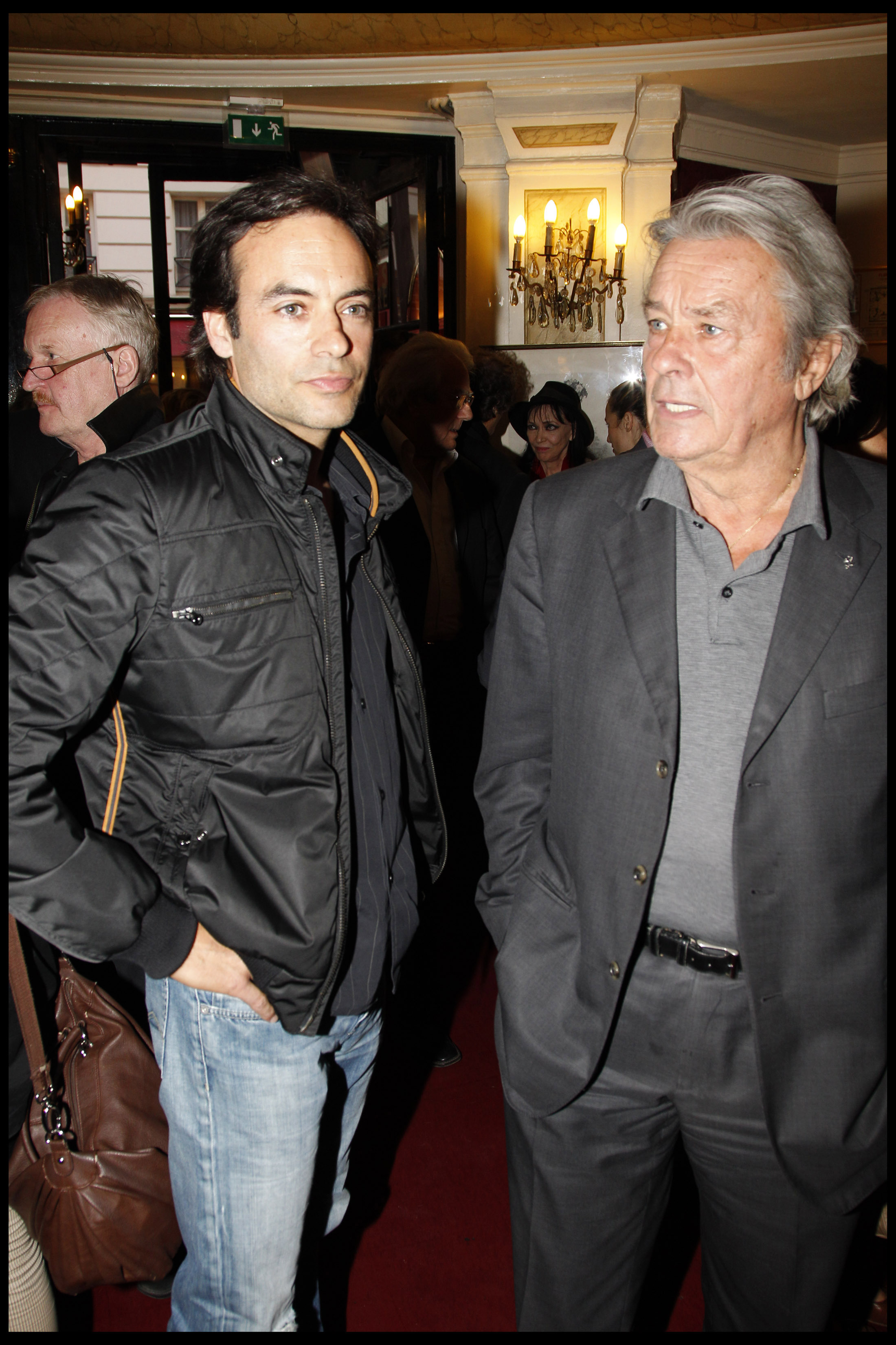 Anthony and Alain Delon, circa 2010. | Source: Getty Images