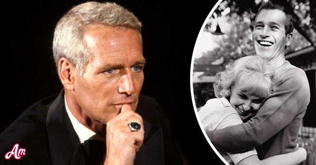 Paul Newman à la fin de sa vie (à gauche) et Paul Newman avec Joanne Woodward (à droite) | Photos : Getty Images
