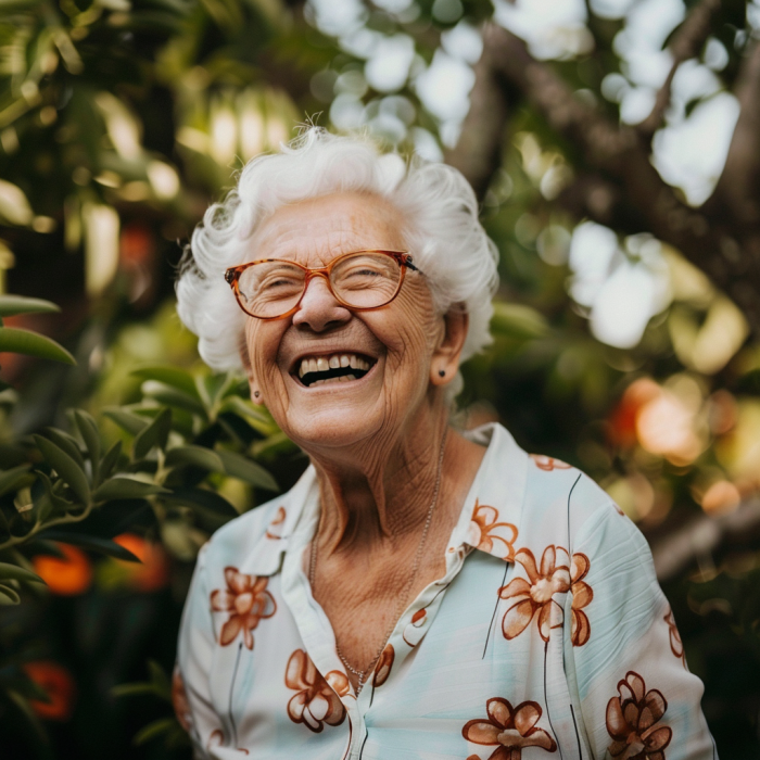 A happy grandma | Source: Midjourney