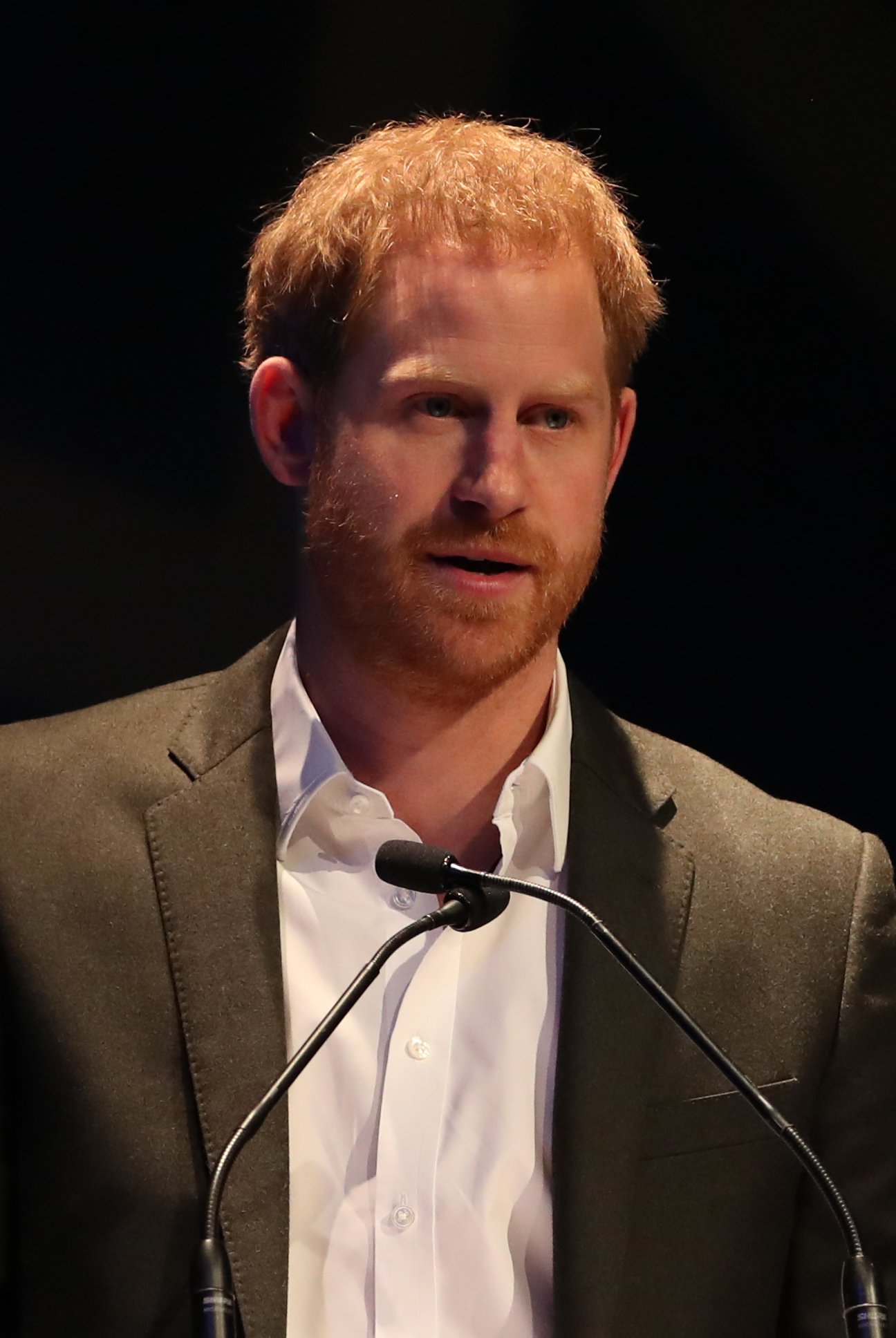 Prince Harry, Duke of Sussex speaks as he attends a sustainable tourism summit at the Edinburgh International Conference Centre on February 26, 2020 in Edinburgh, Scotland. | Source: Getty Images