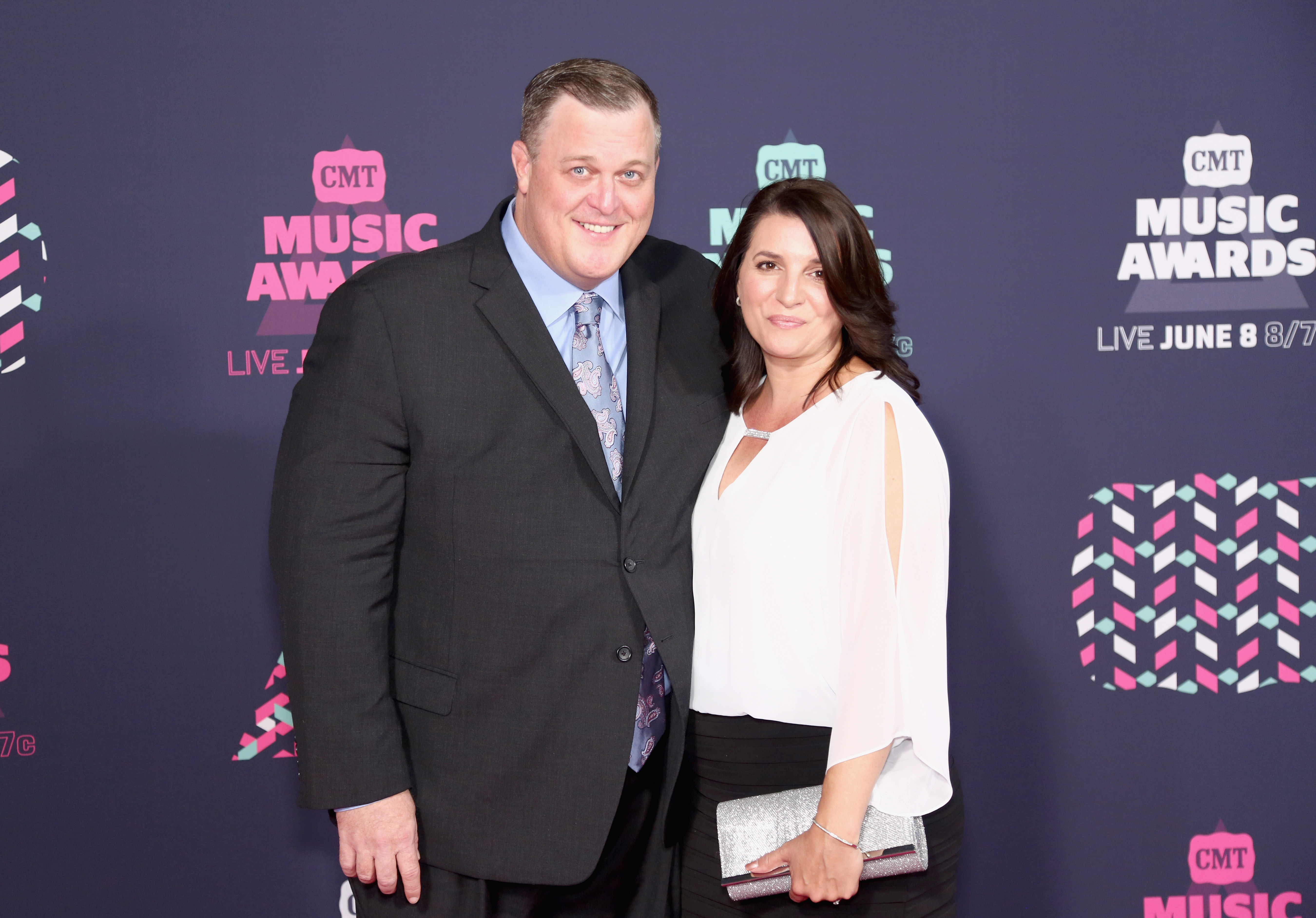 Billy Gardell and Patty Gardell attend the 2016 CMT Music awards at the Bridgestone Arena on June 8, 2016, in Nashville, Tennessee. | Source: Getty Images