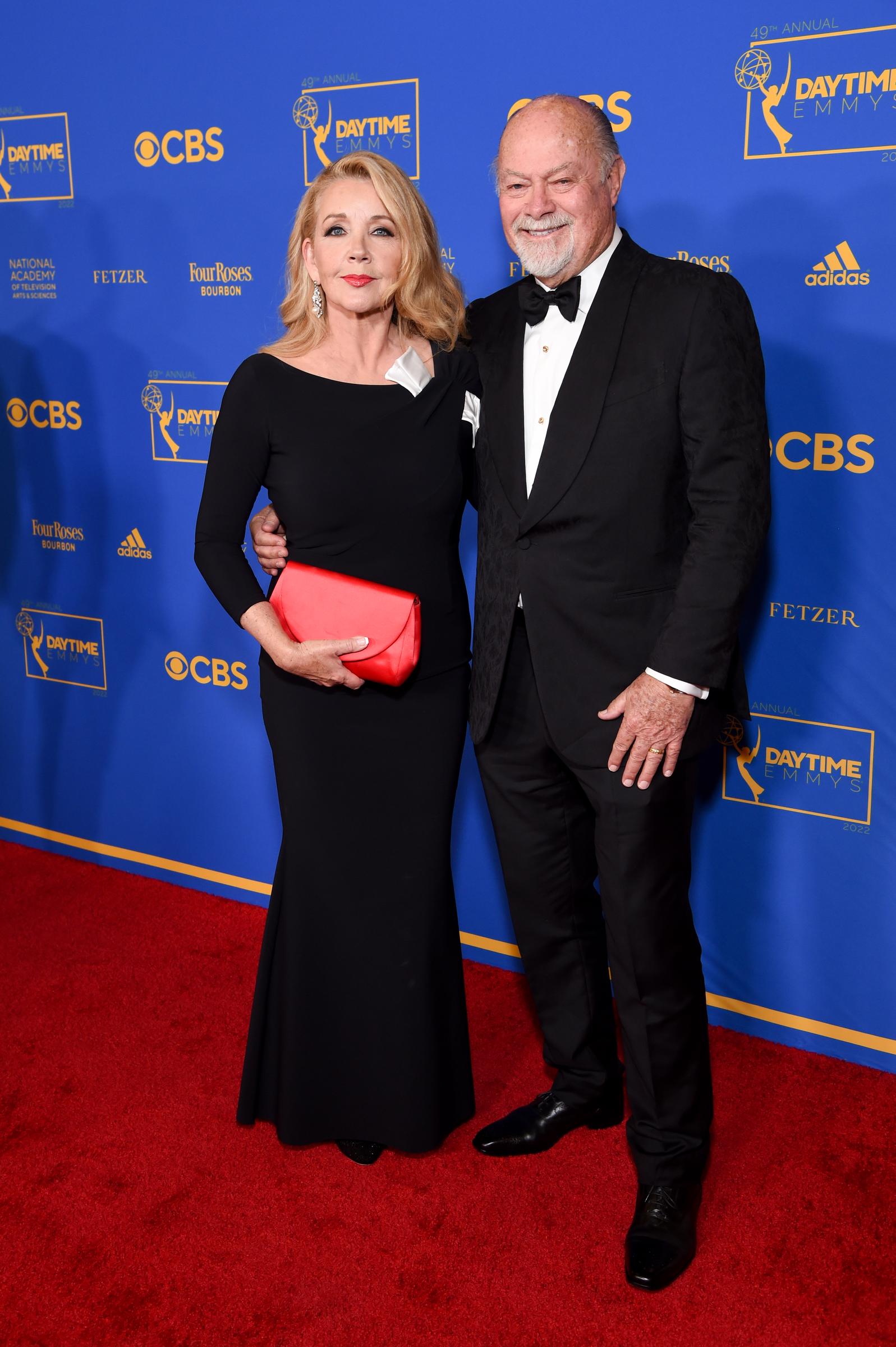 Melody Thomas Scott and Edward Scott arrive at the 49th Annual Daytime Emmy Awards on June 24, 2022 | Source: Getty Images