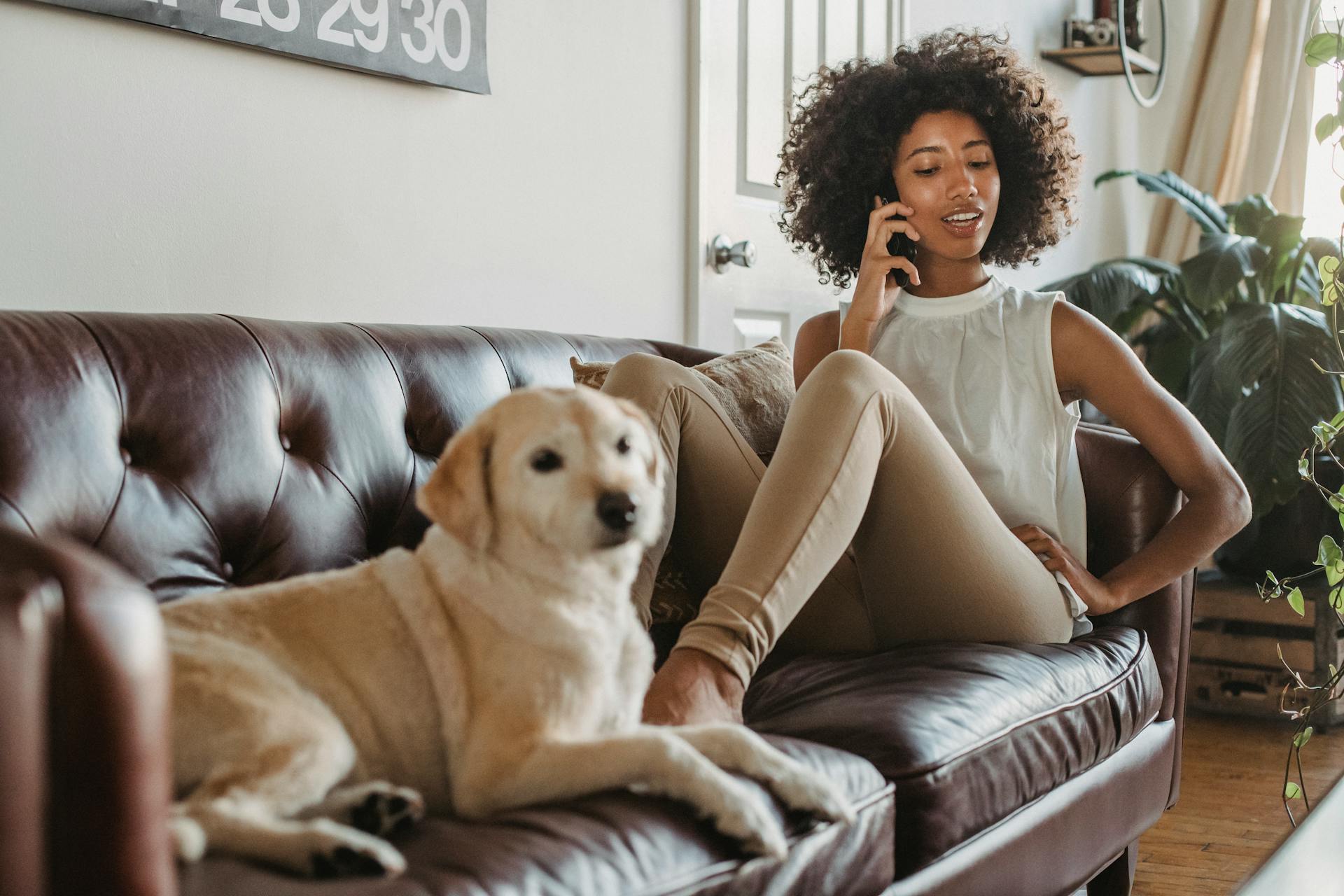 A woman on a phone call | Source: Pexels