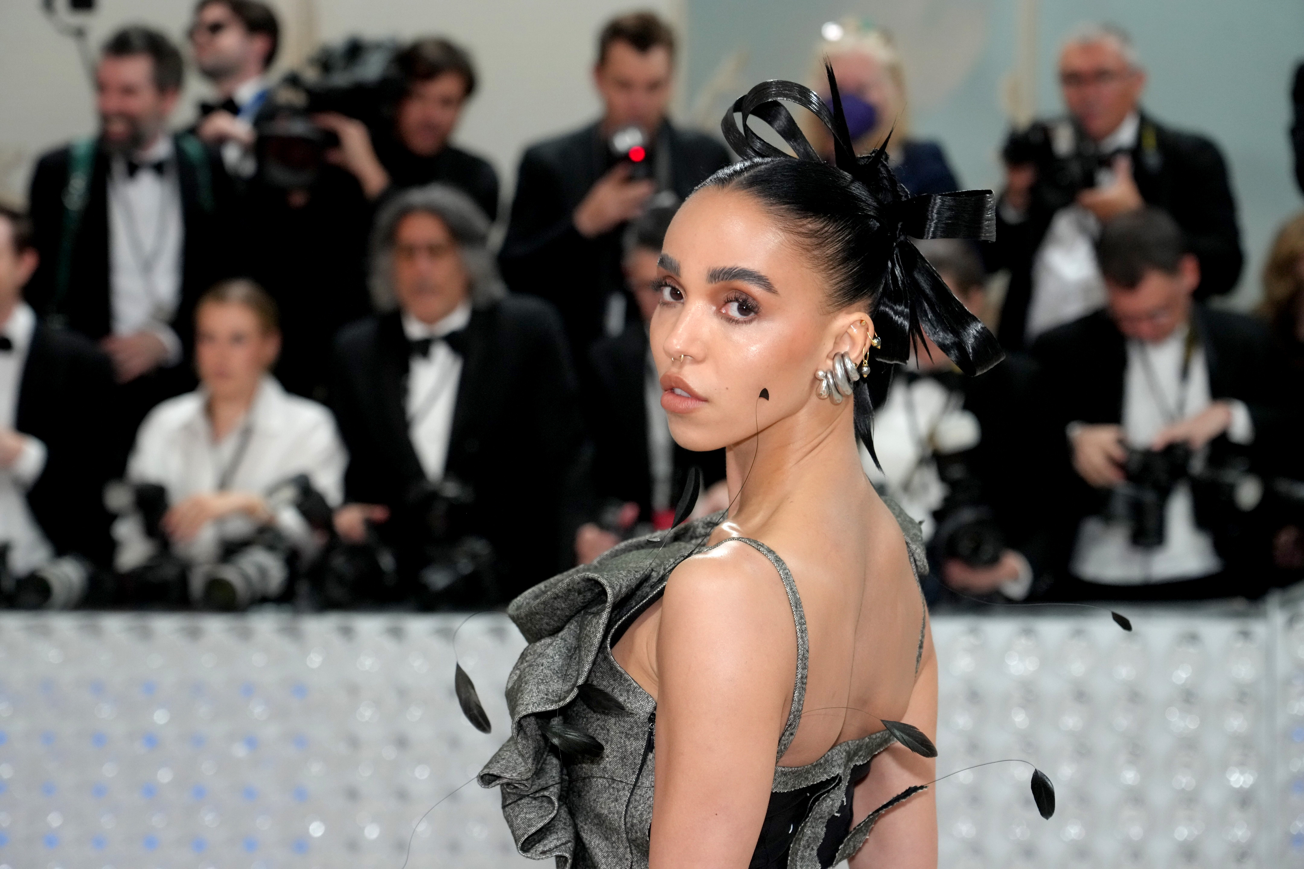 FKA Twigs at the 2023 Met Gala Celebrating "Karl Lagerfeld: A Line Of Beauty" on May 01, 2023, in New York City. | Source: Getty Images