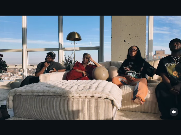 Teyana Taylor watches the Oscar nominations announcement with close companions, posted on January 23, 2026. | Source: Instagram/teyanataylor