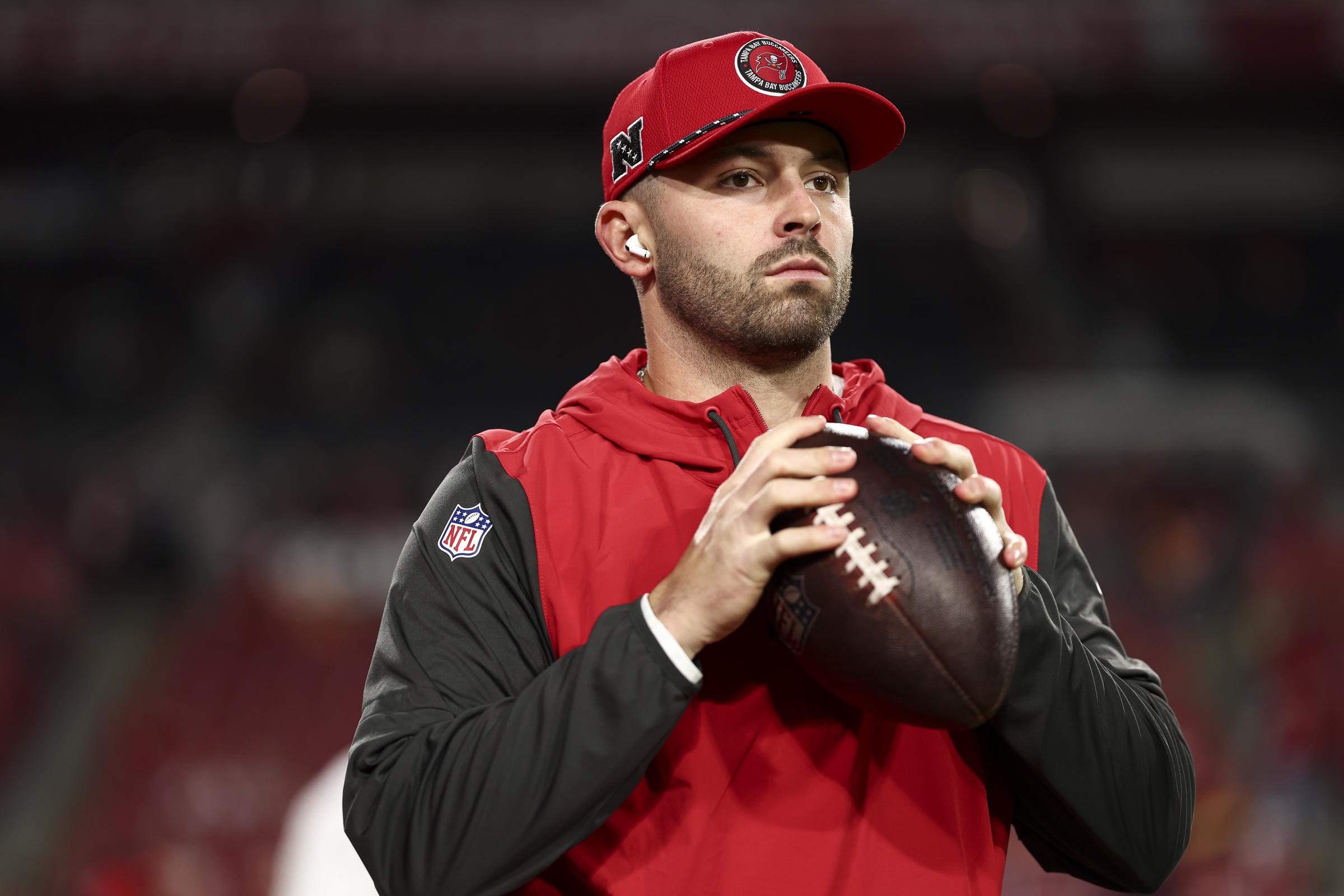 Baker Mayfield #6 of the Tampa Bay Buccaneers on January 12, 2025, in Tampa, Florida | Source: Getty Images