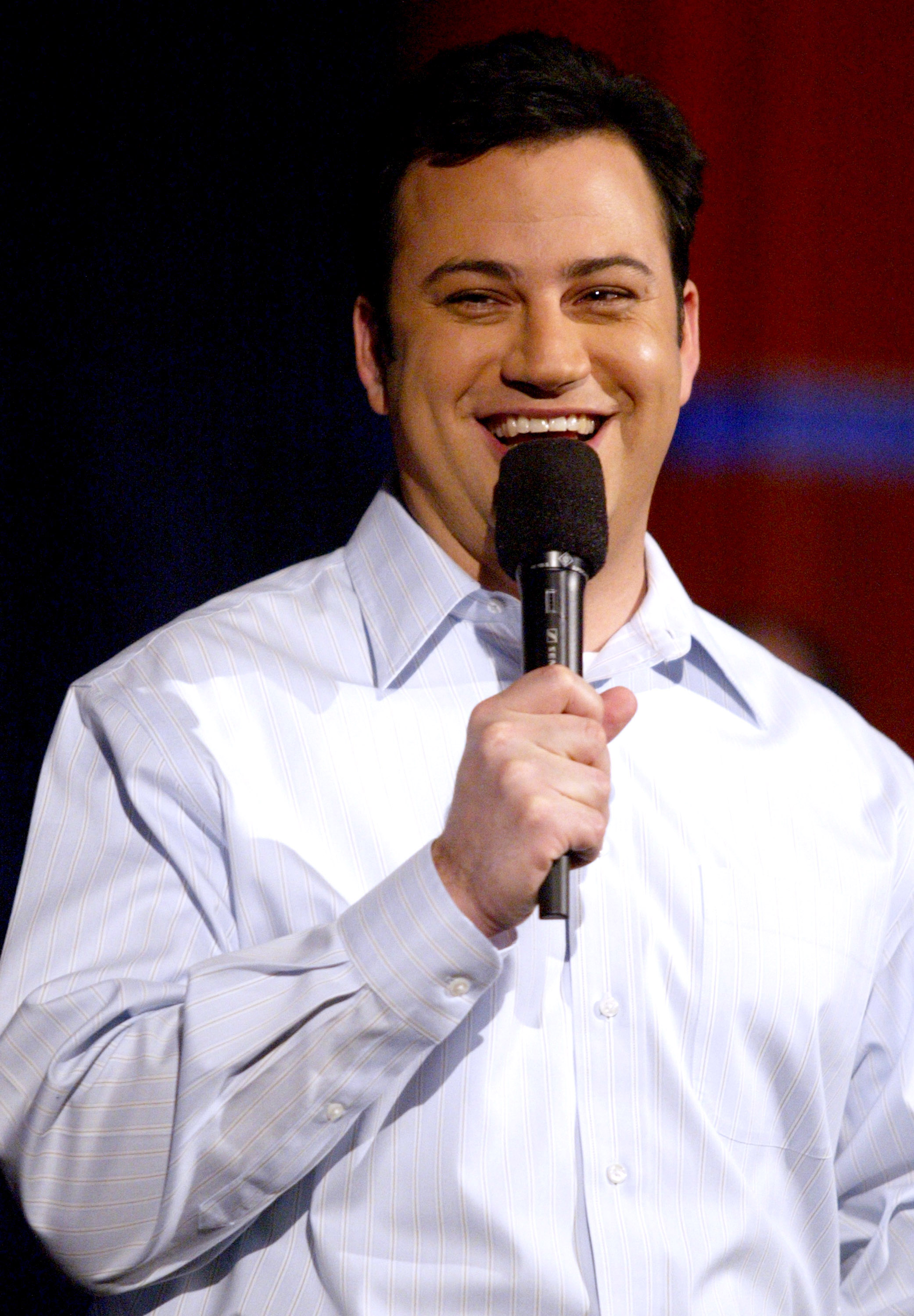 Jimmy Kimmel on "Jimmy Kimmel Live" on February 14, 2005 | Source: Getty Images