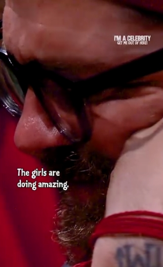 Jack Osbourne reacting to his wife's touching letter from a post dated December 1, 2025. | Source: Instagram/imacelebrity