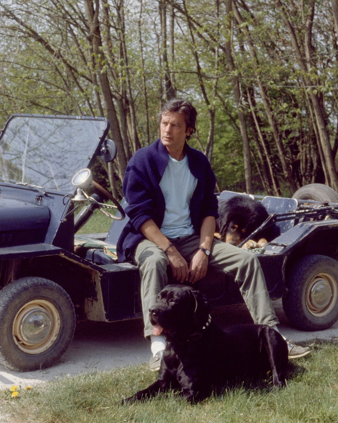 Alain Delon at his home La Brulerie, in Douchy, central France from an Instagram post dated, August 18, 2024 | Source: Instagram/vanityfairfrance/