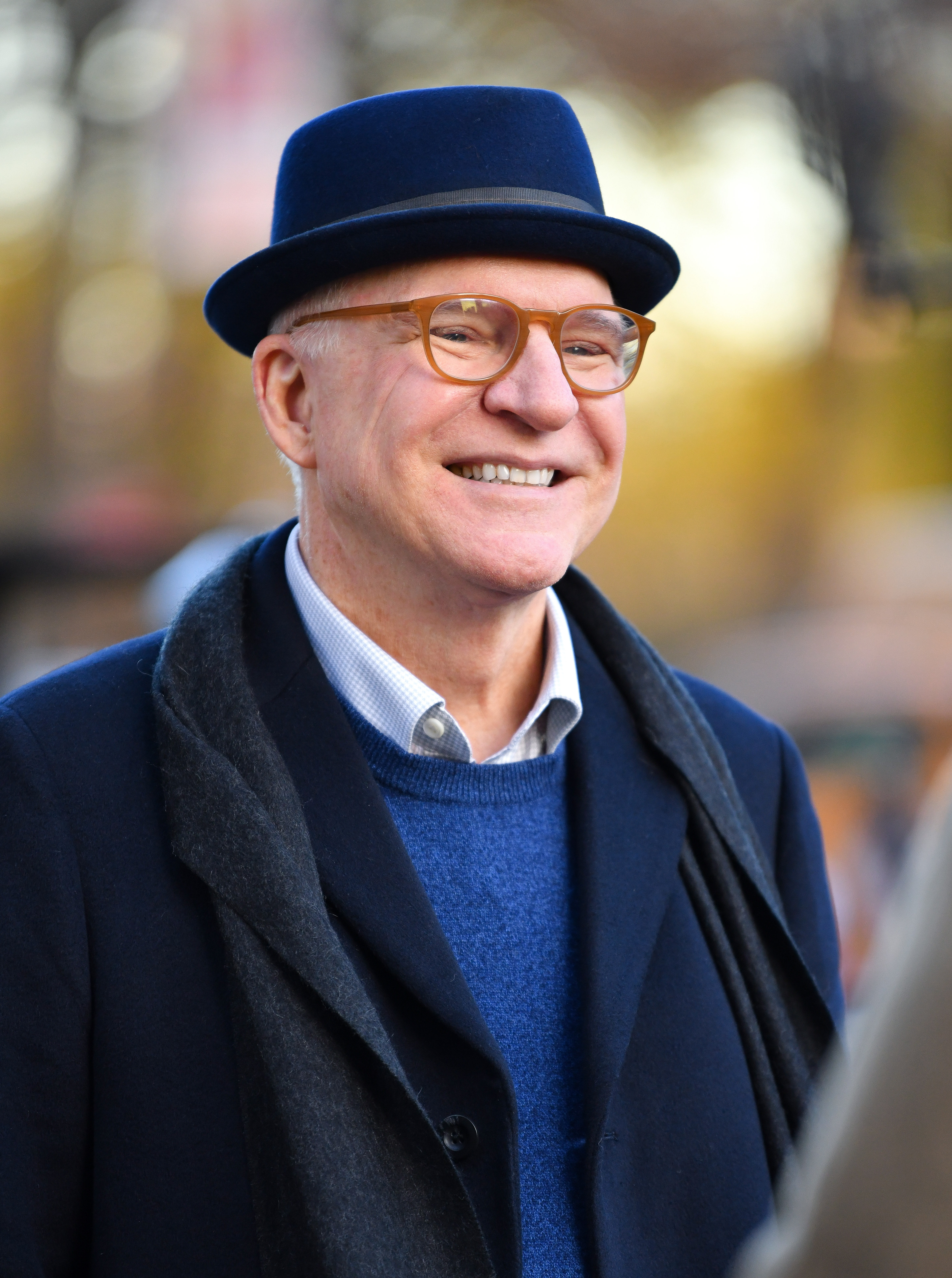 Steve Martin seen on the set of "Only Murders in the Building" on the Upper West Side in New York City, on December 3, 2020. | Source: Getty Images