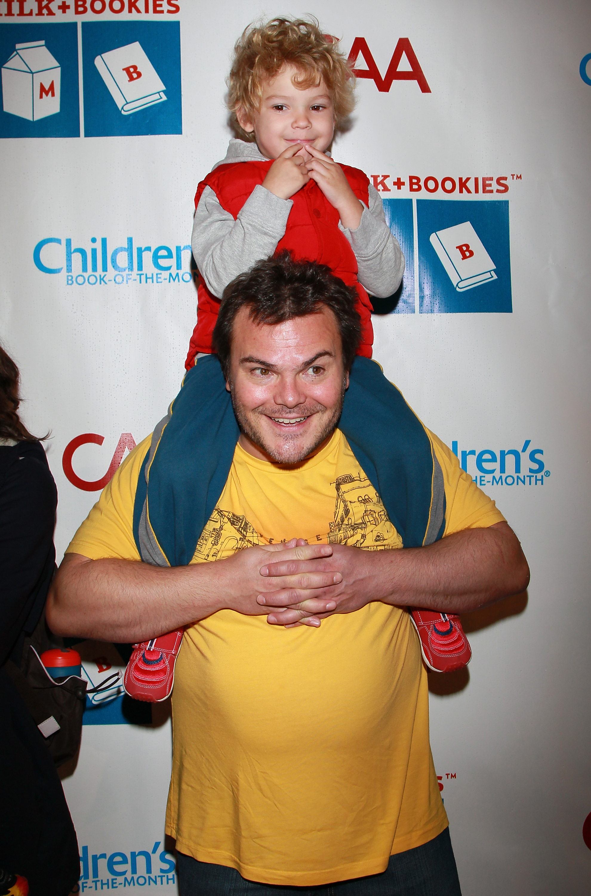 Jack Black and son Samuel Black at the 2nd Annual Milk + Bookies Story Time Celebration at the Skirball Cultural Center on March 20, 2011 in Los Angeles, California | Source: Getty Images