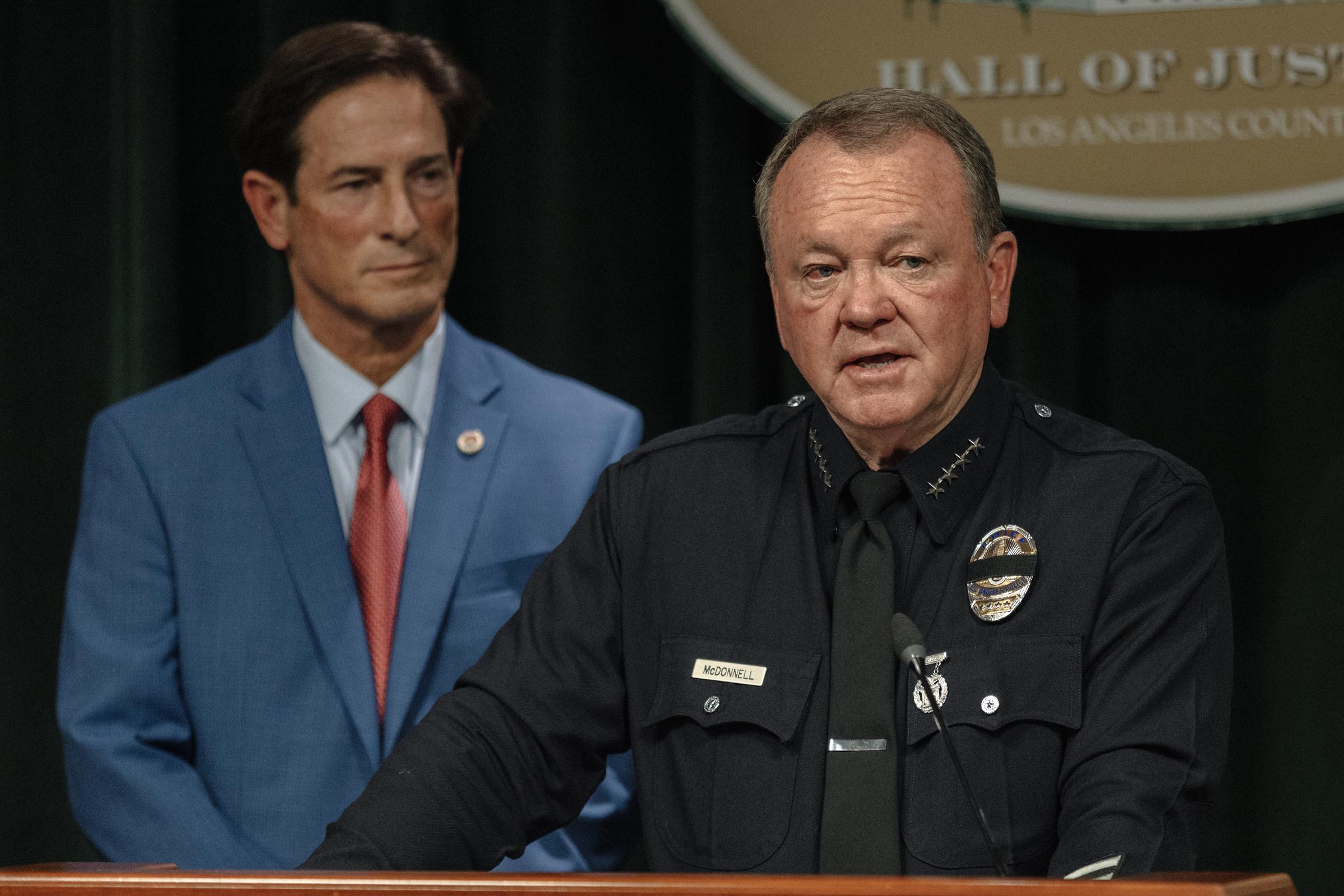 Los Angeles Police Chief Jim McDonnell. | Source: Getty Images