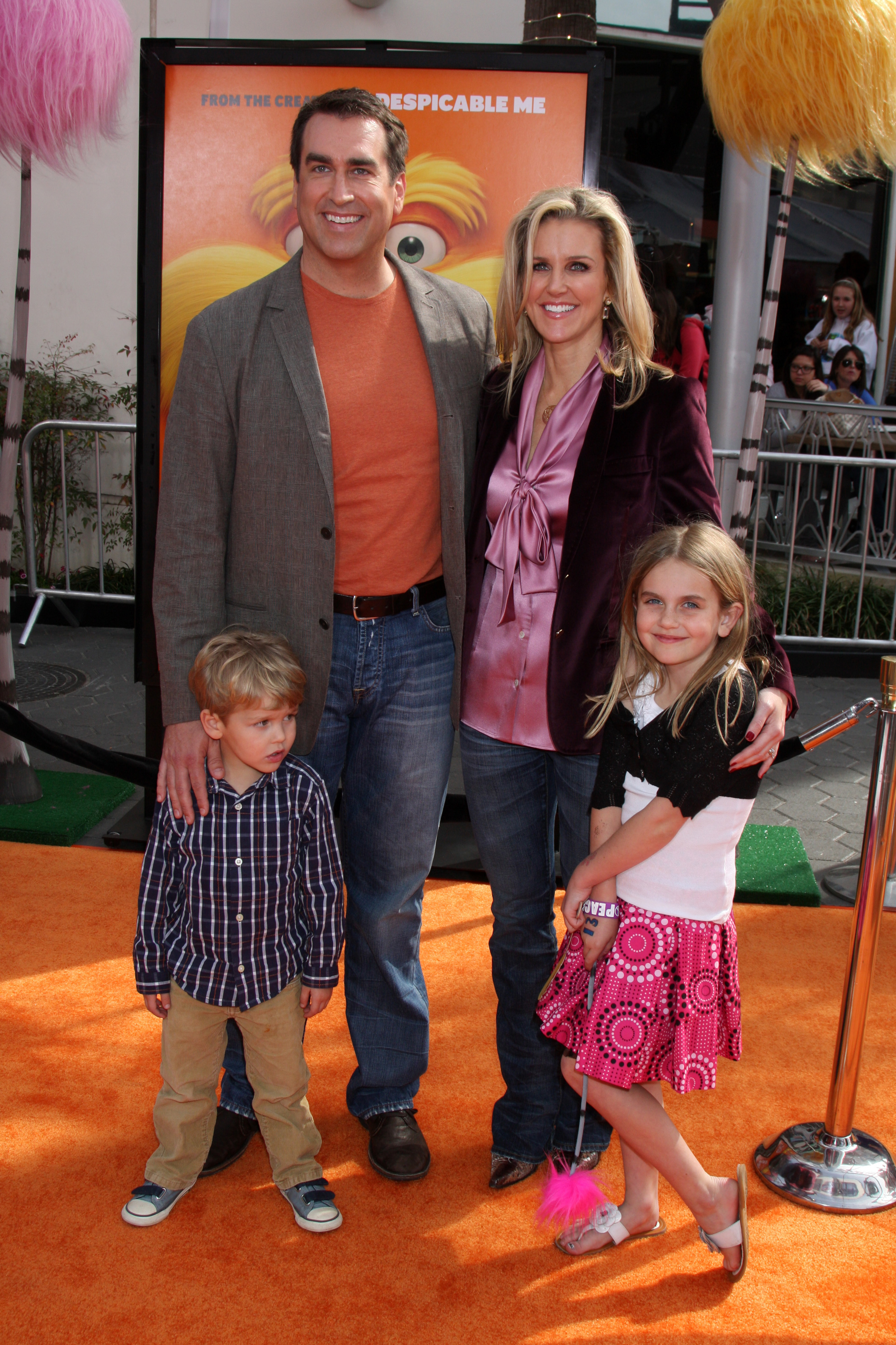 George Riggle, Rob Riggle, Tiffany Riggle, and Abigail Riggle at the "Lorax" Premiere on February 19, 2012, in Los Angeles. | Source: Shutterstock