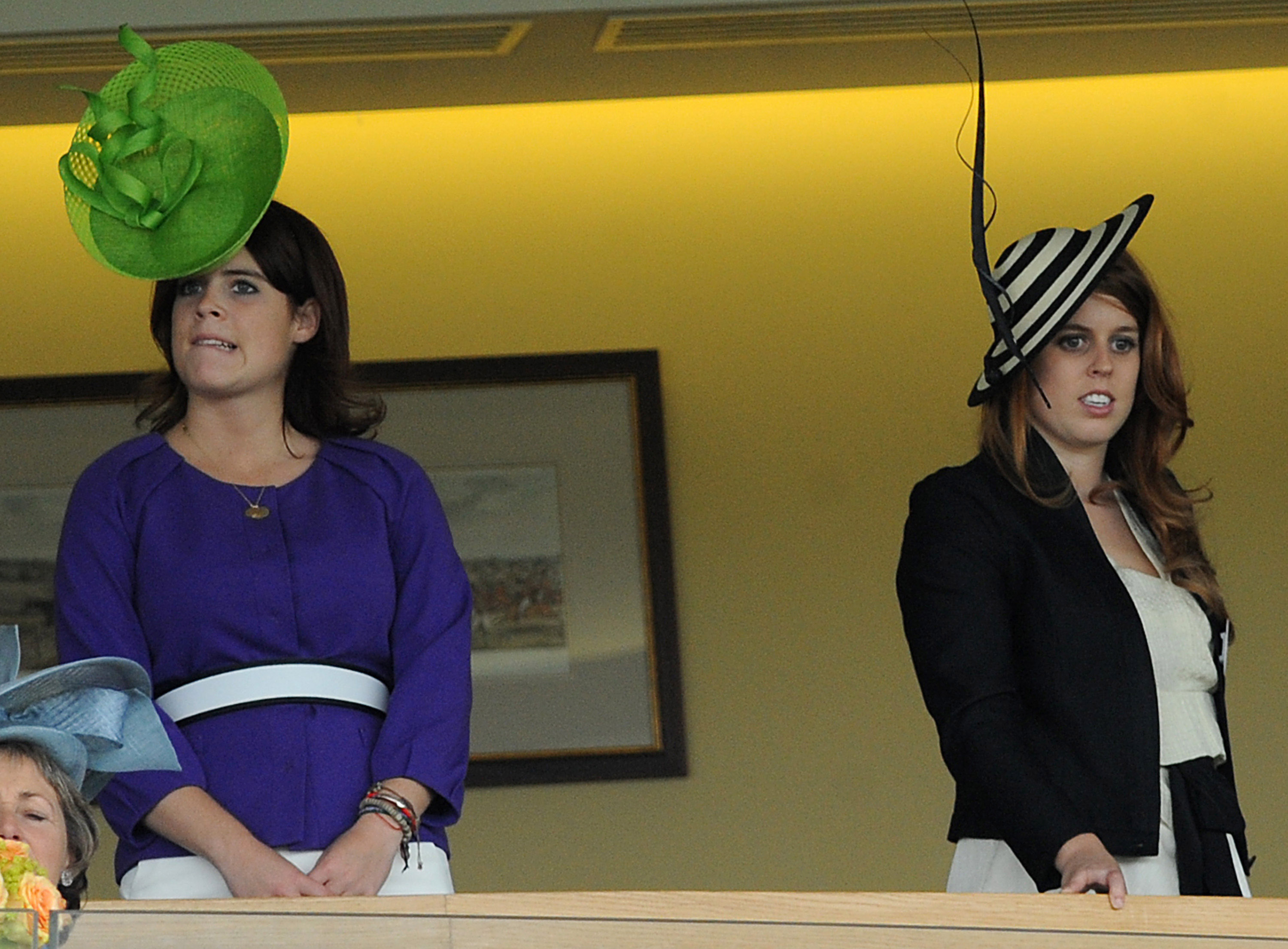 Princess Eugenie and Princess Beatrice on Ladies Day of the Royal Ascot at Ascot Racecourse on June 18, 2009, in England. | Source: Getty Images