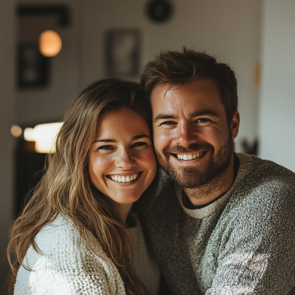 A smiling couple | Source: Midjourney