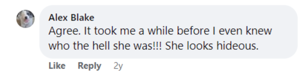 A fan's comment about Jessica Lange's looks. | Source: Facebook.com/NetflixUS