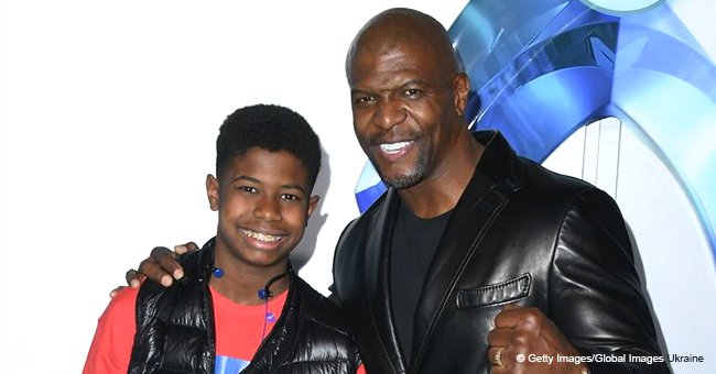 Terry Crews makes rare public appearance with his son who has grown very tall & looks like him