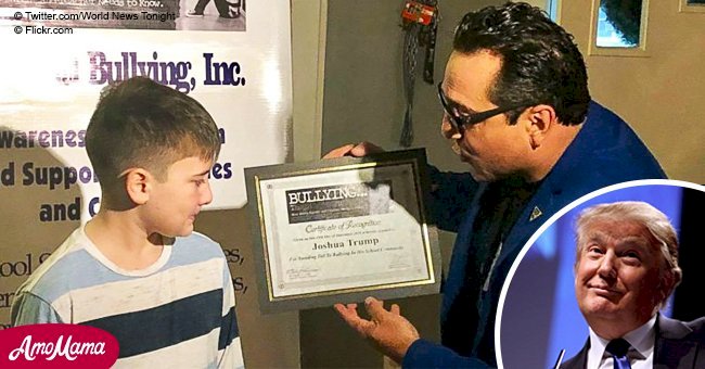Boy who had to change his name because of President Trump gets a Medal of Courage