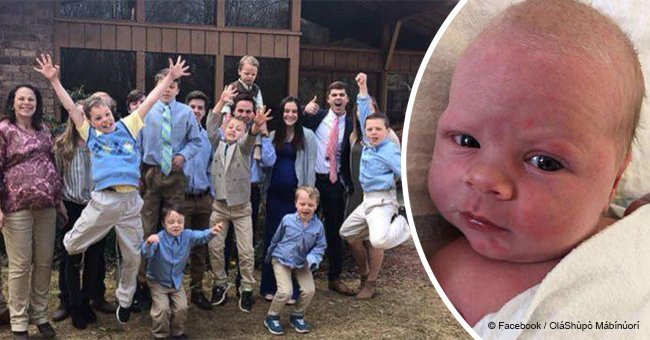 This family's 14th son's middle name goes viral