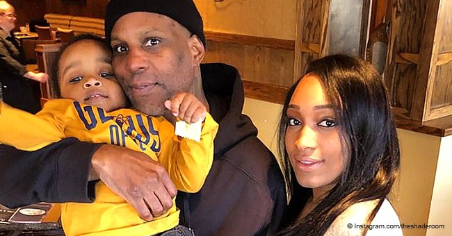 DMX cuddles up to his fiancée and son in 1st photo after serving prison sentence for tax evasion