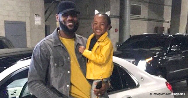 LeBron James and his little daughter rock matching outfits in recent picture together