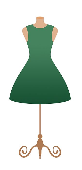 Grünes Kleid - Quelle: Shutterstock