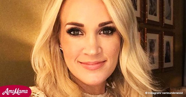 Carrie Underwood shared a new picture of herself after experiencing face surgery