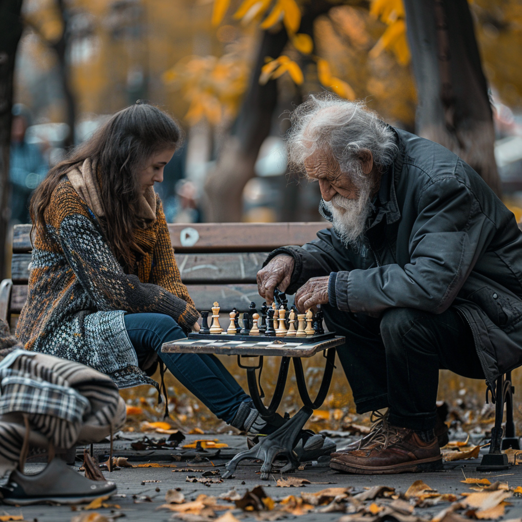 Every day, Jennifer played chess with a homeless man. | Source: Amomama