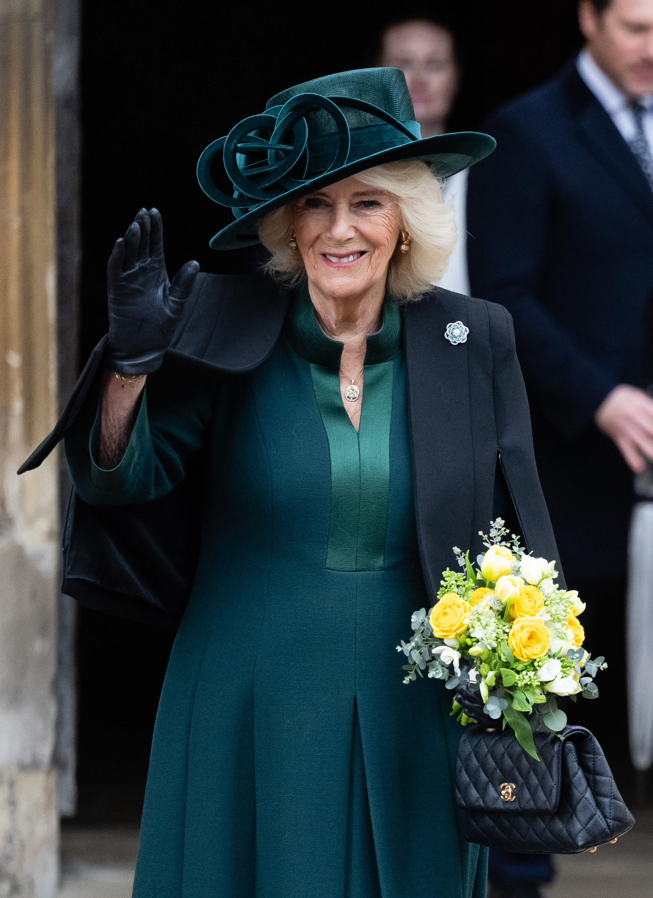 Queen Camilla at the Easter Service in Windsor, England on March 31, 2024 | Source: Getty Images