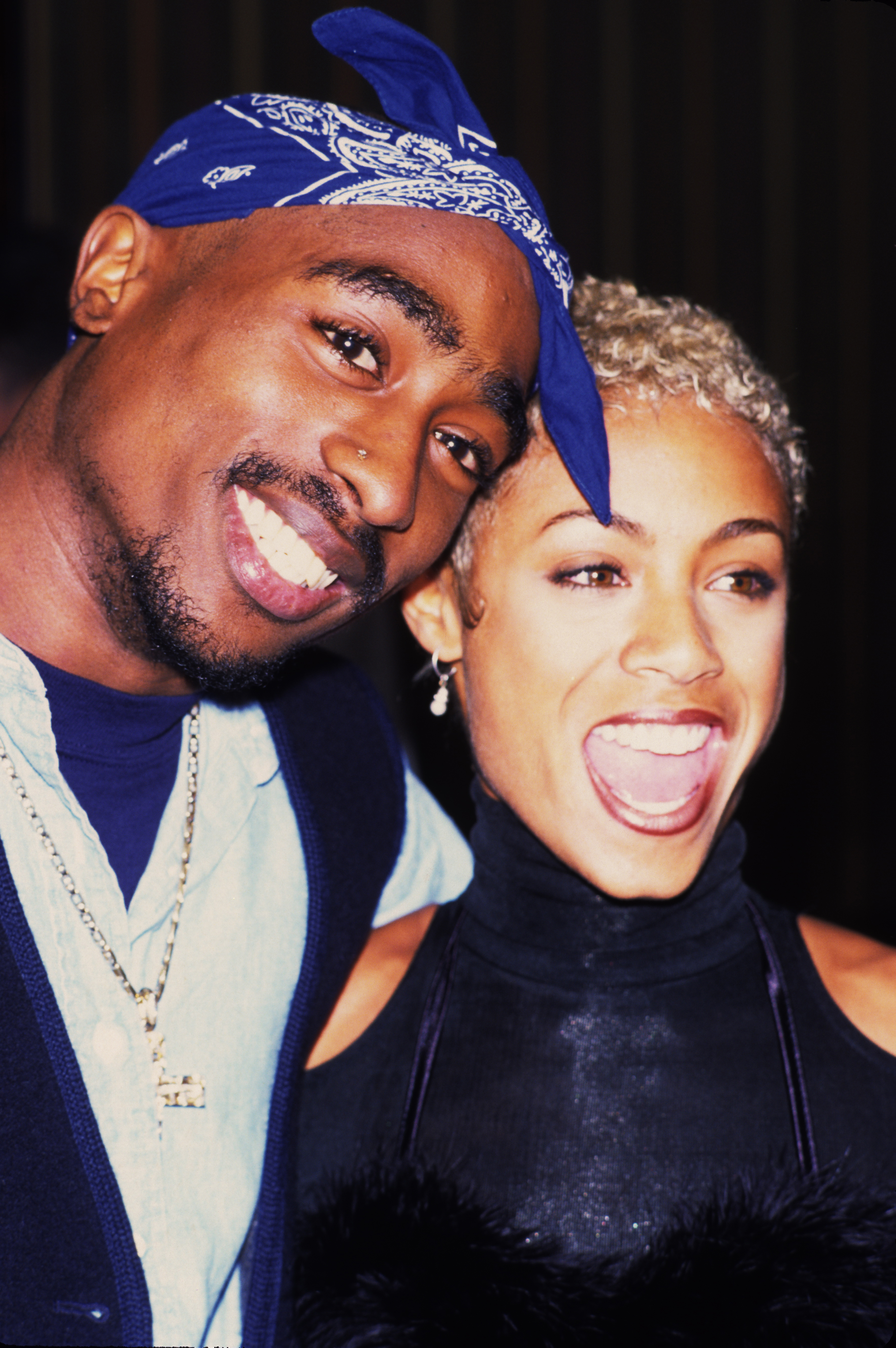 Late rapper and actor Tupac Shakur during a movie primiere in New York in 1996 | Source: Getty Images