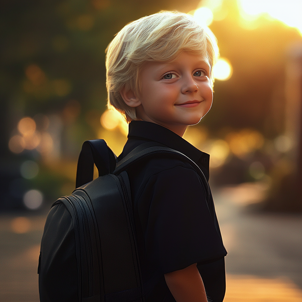 A little boy smiling | Source: Midjourney