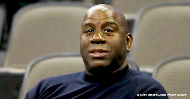 Magic Johnson gets slammed after sharing photo with his wife, daughter and gay son