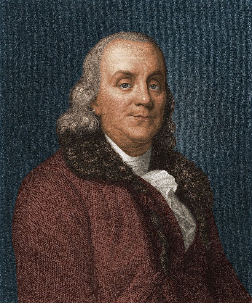Engraved portrait of American politician, scientist, and philosopher Benjamin Franklin (1706 - 1790). | Photo: Getty Images