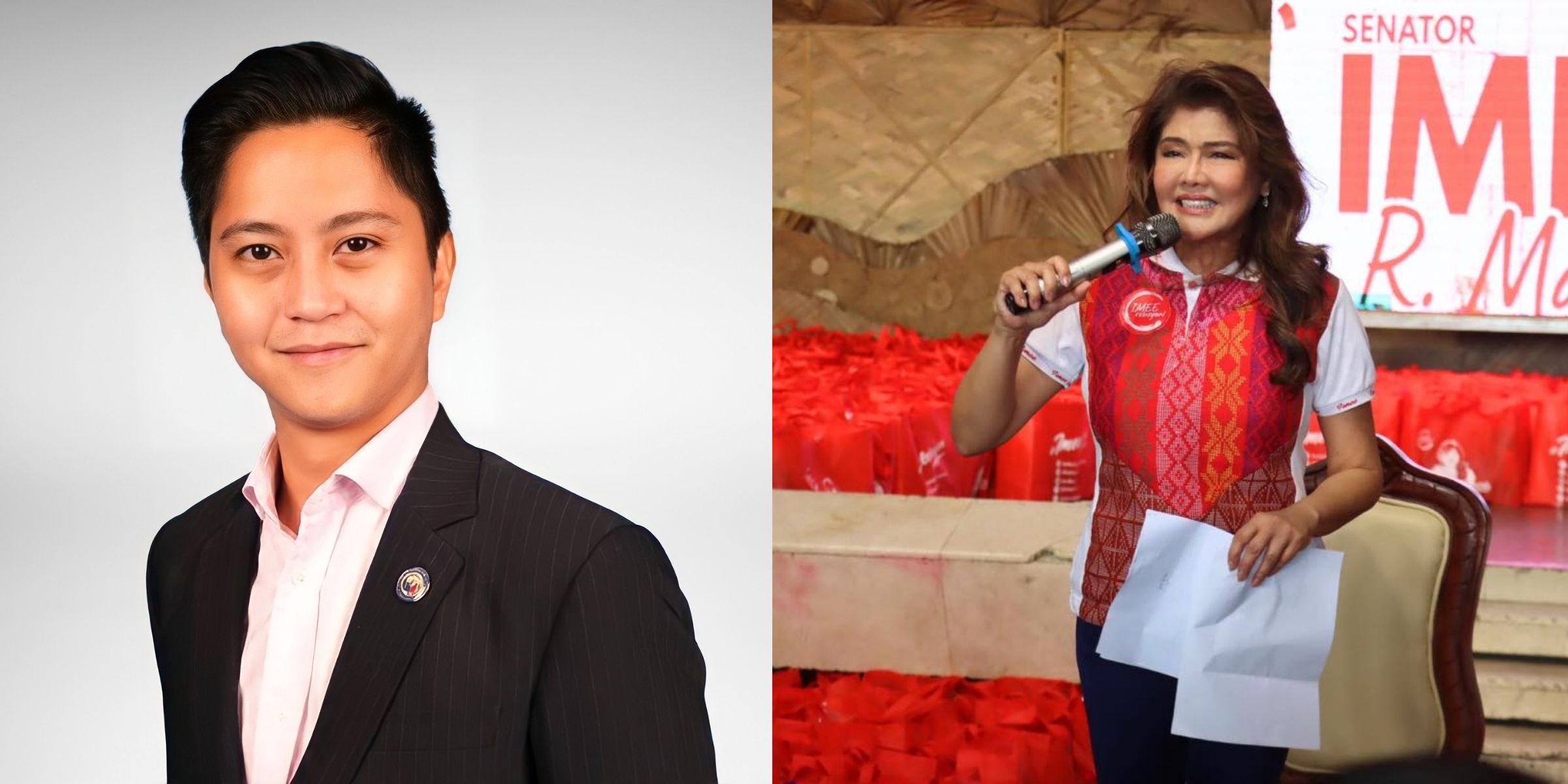 Sandro Marcos | Imee Marcos | Source: Facebook/FerdinandAlexanderMarcos | Facebook/ImeeMarcos