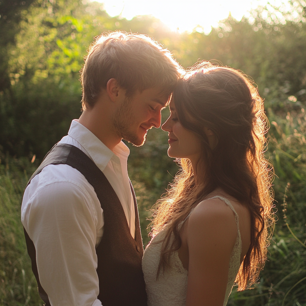 A bridal couple | Source: Midjourney