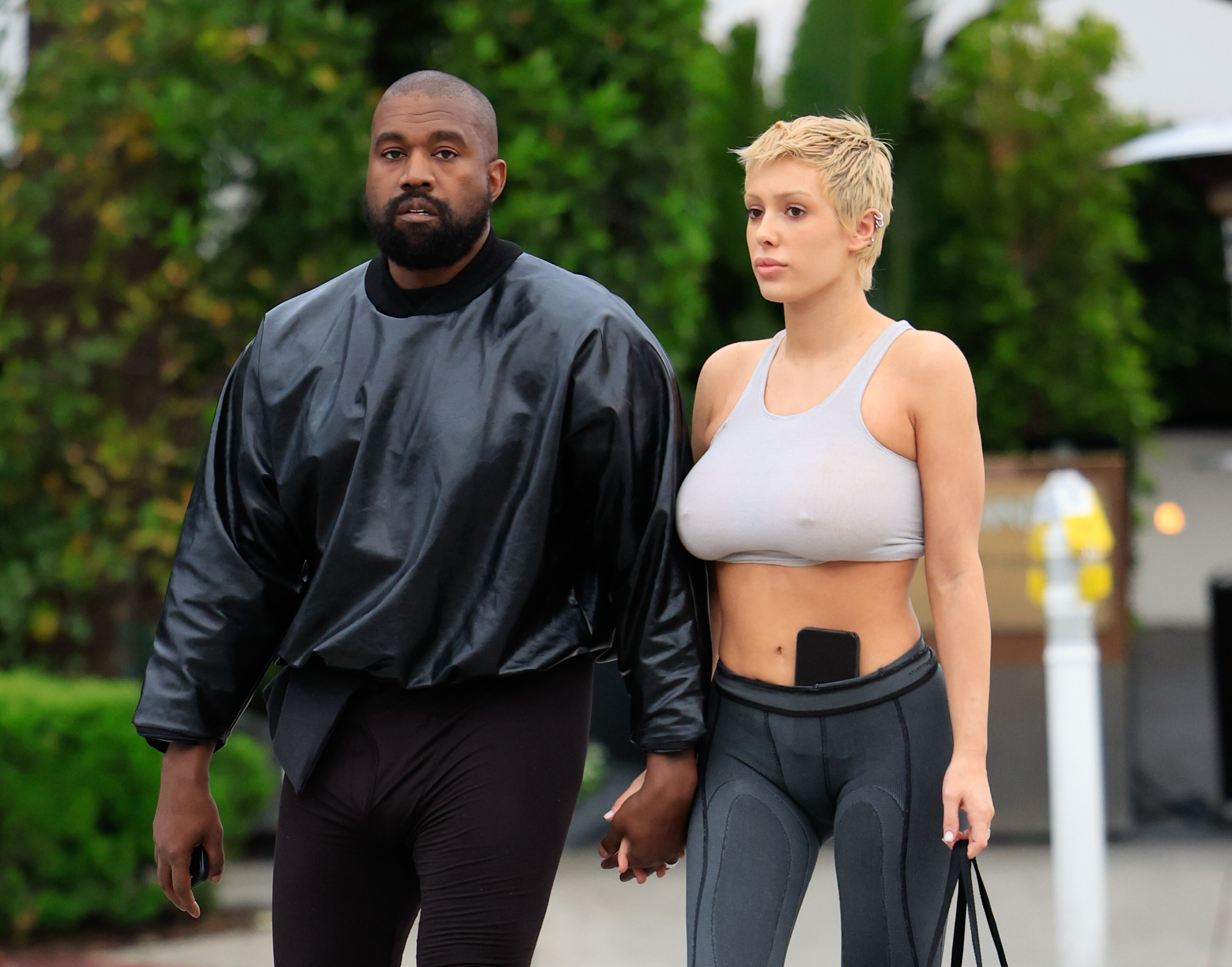 Kanye West and Bianca Censori are seen on May 13, 2023, in Los Angeles, California. | Source: Getty Images