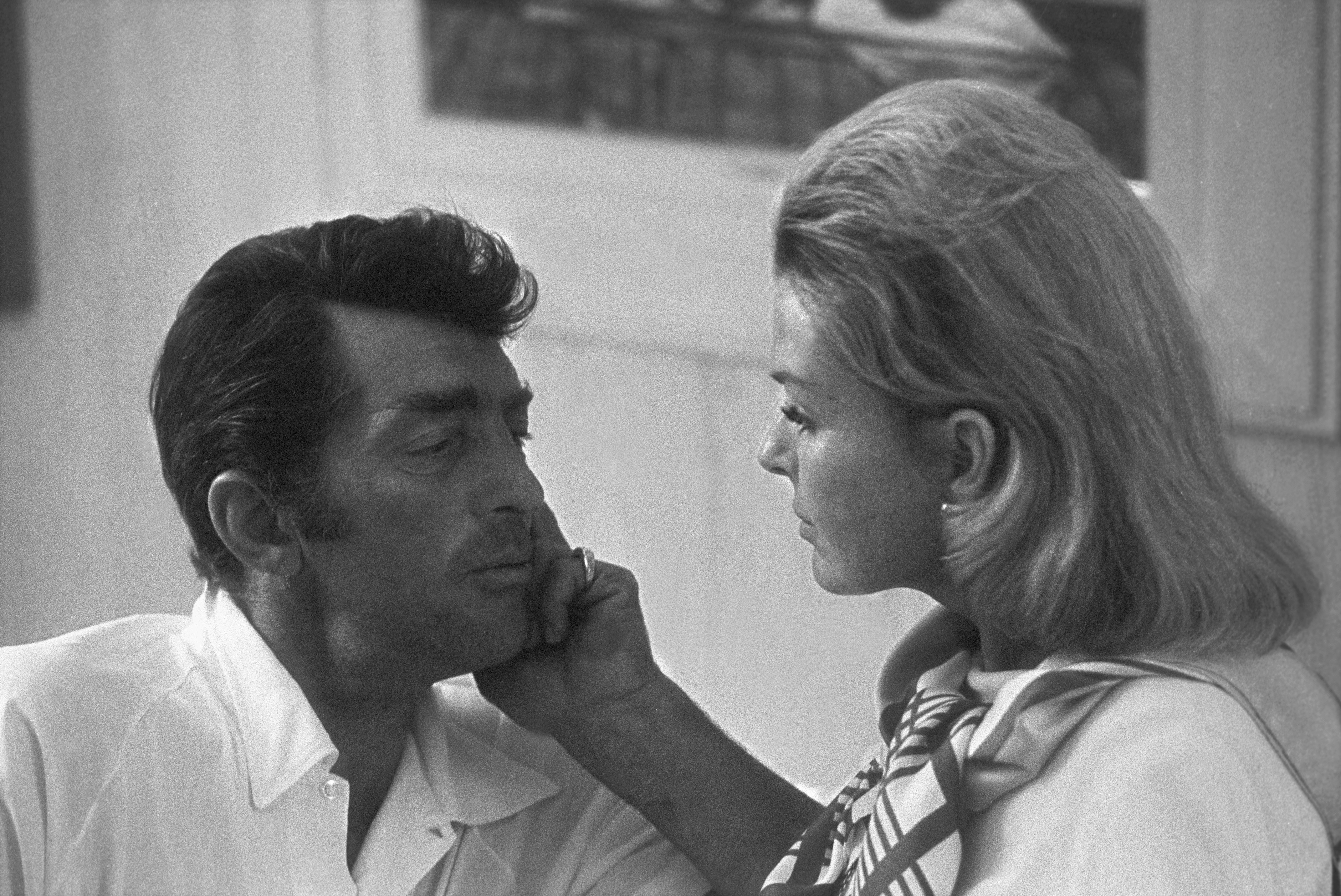 Dean Martin with his ex-wife, Jeanne, pose for a portrait in 1966 in Los Angeles, California. | Source: Getty Images