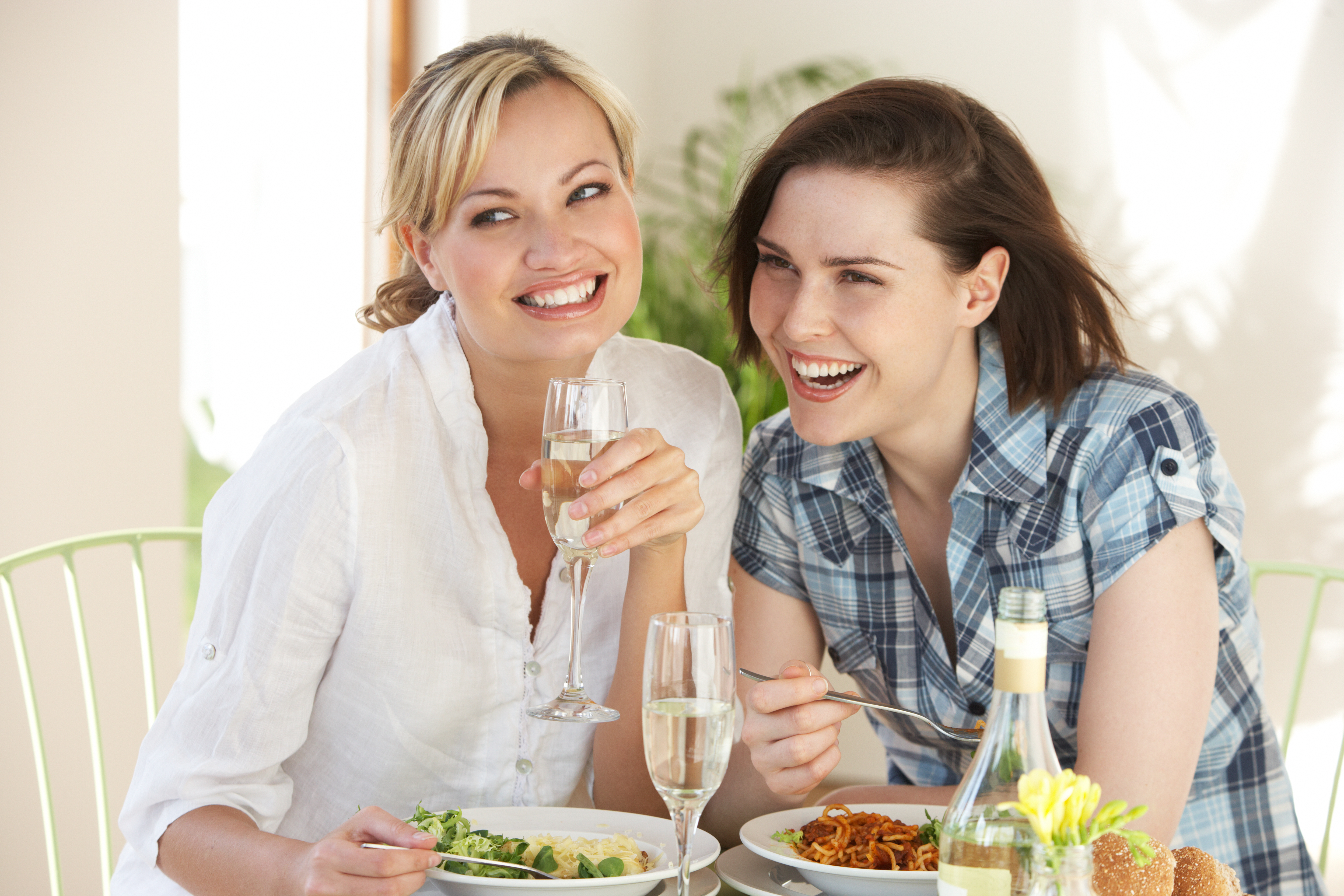 Two Women Having Meal In Cafe | Source: Getty Images