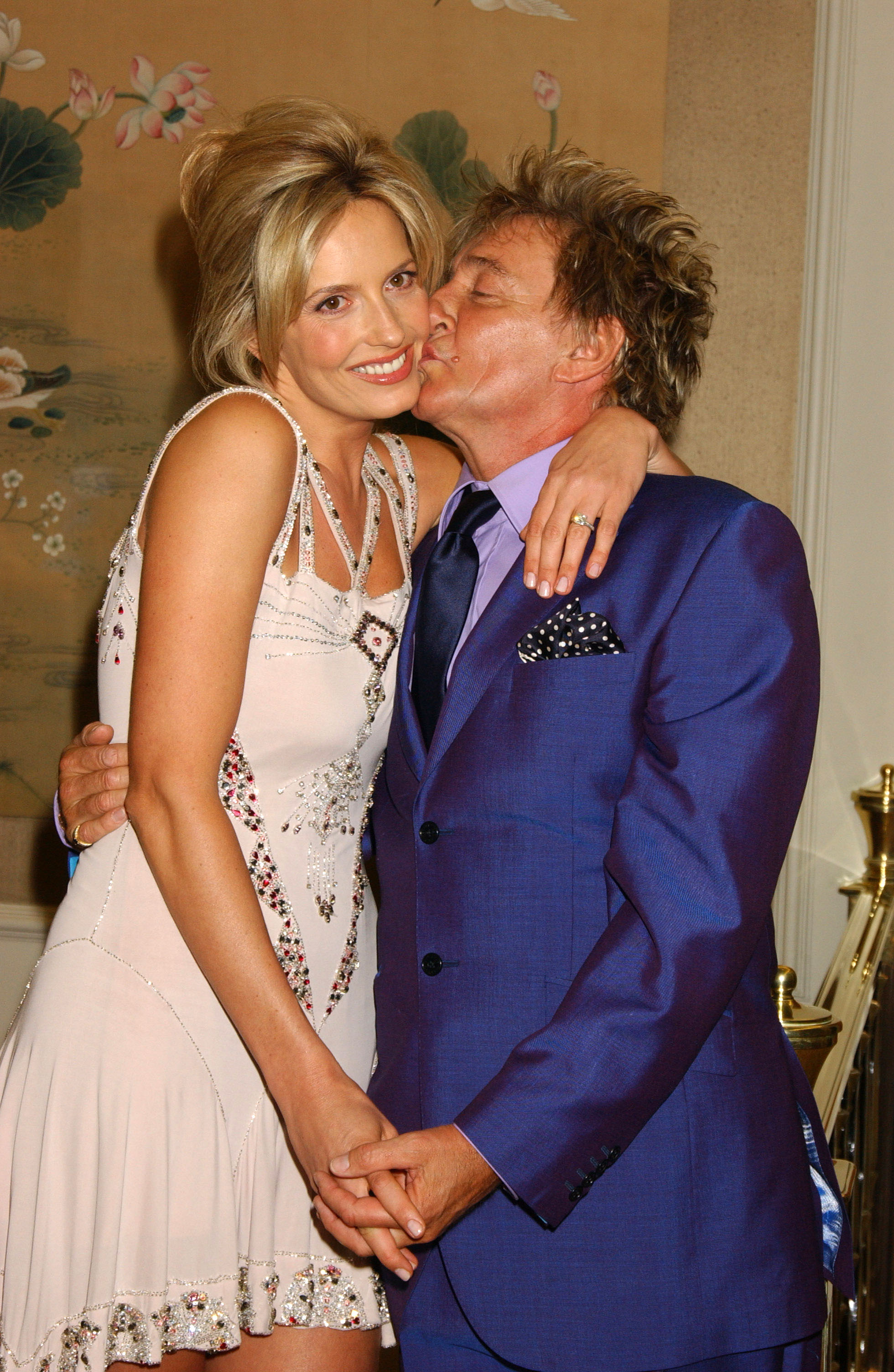 Penny Lancaster and Rod Stewart in London in 2005 | Source: Getty Images