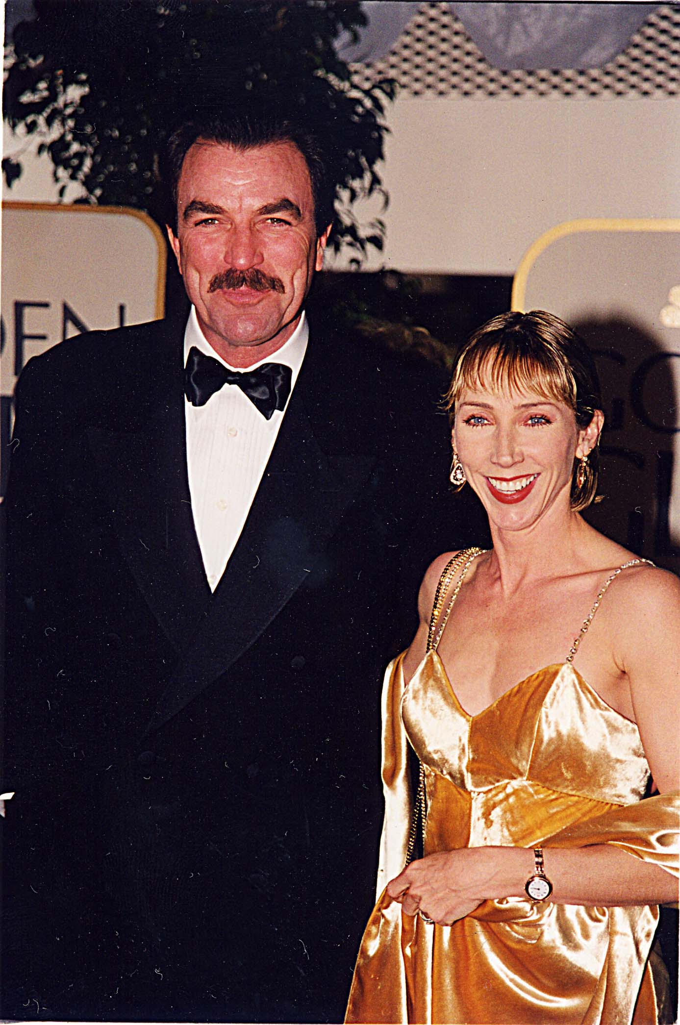 Tom Selleck and Jillie Mack during the Golden Globe Awards in Los Angeles, California, on September 9, 1999. | Source: Getty Images