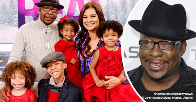 Bobby Brown makes rare TV appearance with his wife and 4 kids on 'The Real'