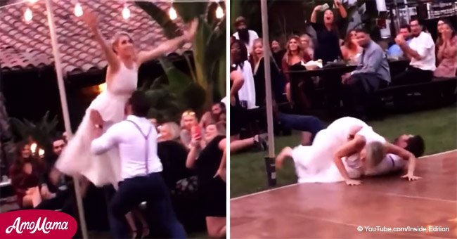  'Dirty Dancing' move goes hilariously wrong in epic wedding fail