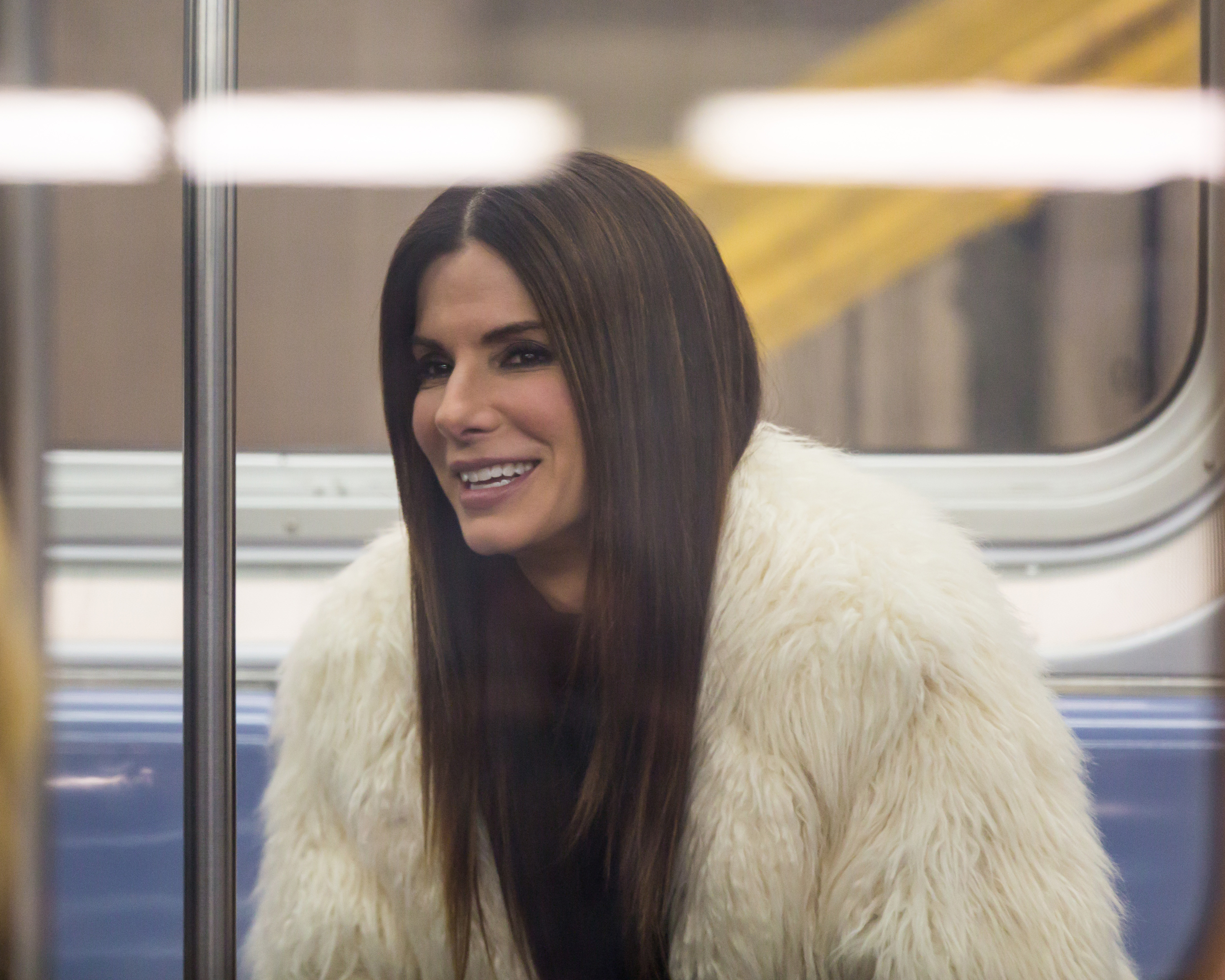Sandra Bullock during the filming "Ocean's 8" on December 3, 2016 in New York City | Source: Getty Images