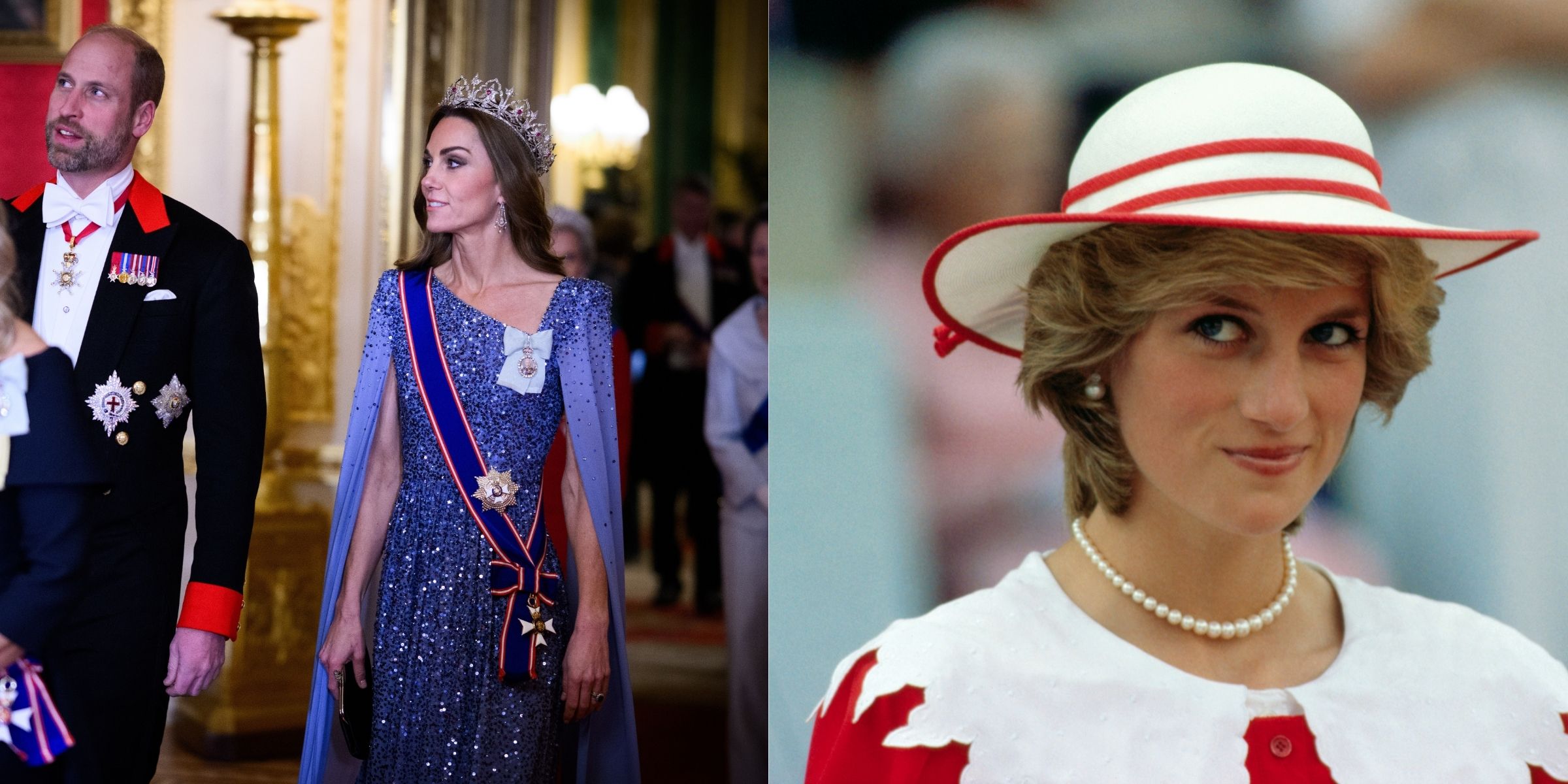 Prince William and Catherine, Princess of Wales | Princess Diana | Source: Getty Images