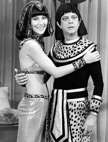 Cher and Don Knotts from the television program "The Sonny and Cher Show." | Source: Wikimedia Commons