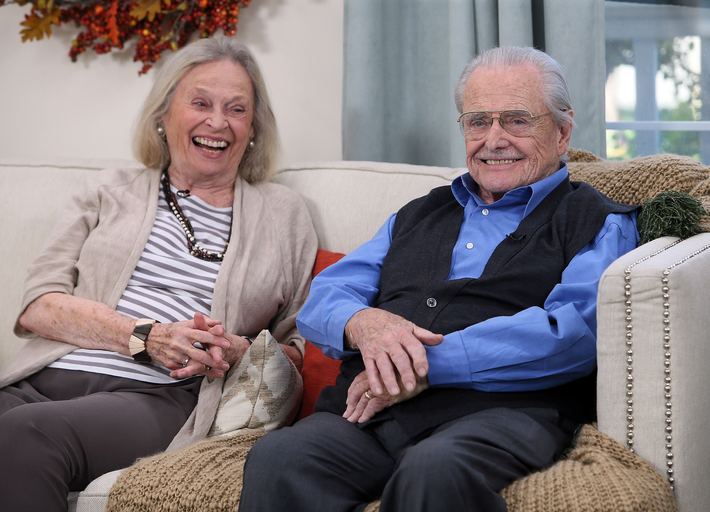 Actress Bonnie Bartlett (L) and husband, actor William Daniels, at Hallmark's "Home & Family" at Universal Studios Hollywood on October 25, 2017 in Universal City, California | Source: Getty Images
