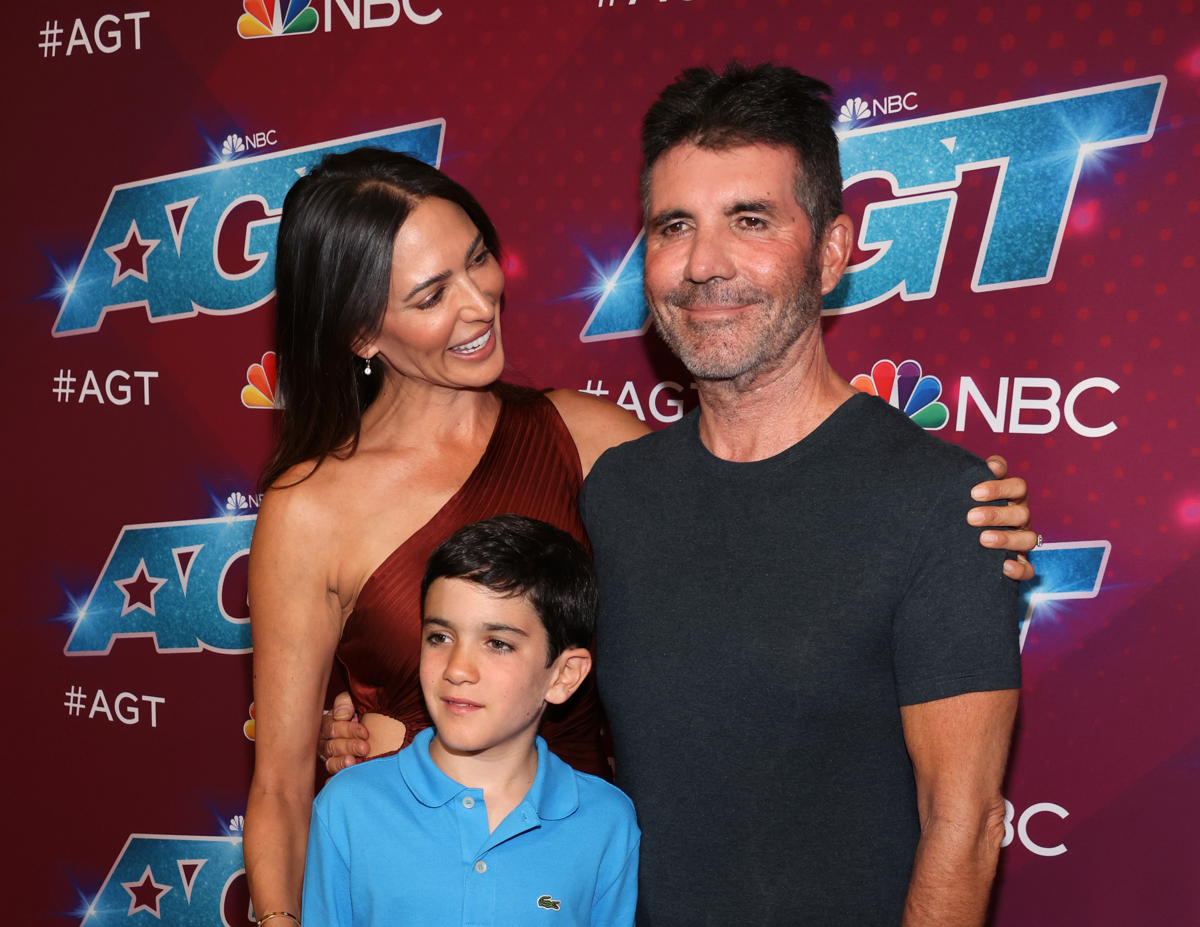 Lauren Silverman and Simon Cowell with their son Eric Cowell in California in 2022 | Source: Getty Images