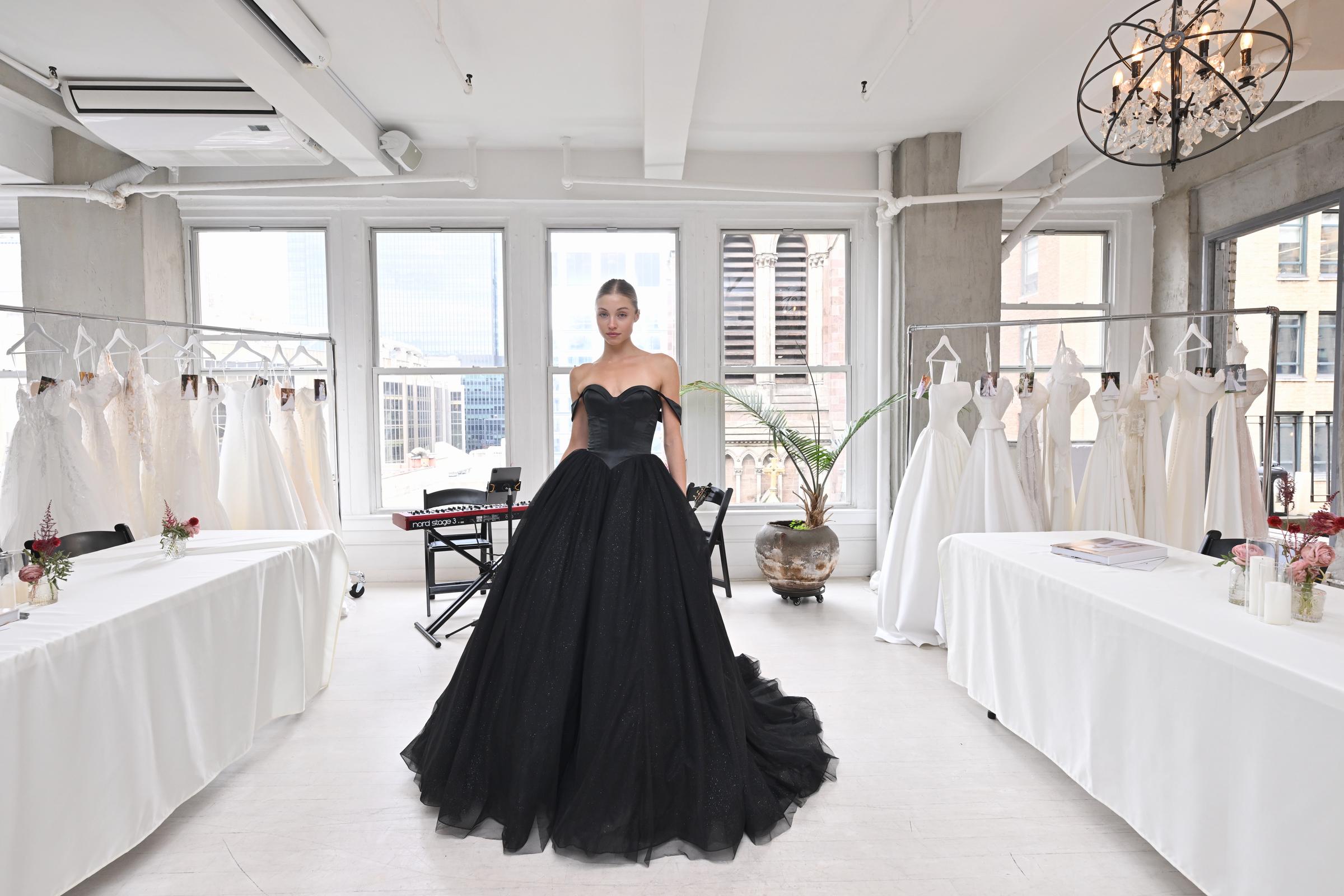 For illustration purposes: A model poses for a photo during Elissar Bridal New York Bridal Fashion Week Reveal | Source: Getty Images